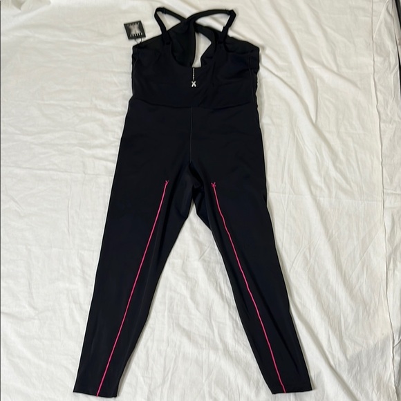 Savage x Fenty Hotline Jumpsuit Black Caviar Women's 2X Athleisure Rihanna  NWT - Picture 6 of 16